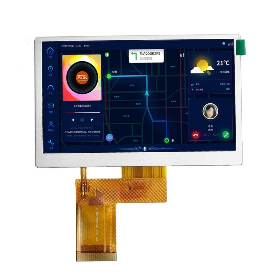 4,3 tft lcd-skärm